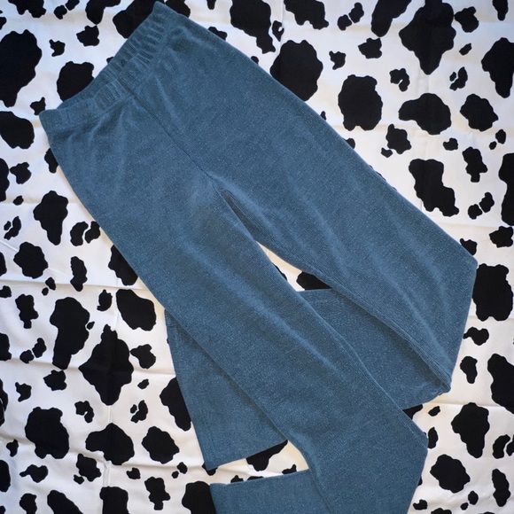 Urban Outfitters Flare teal ribbed leggings - Picture 3 of 5